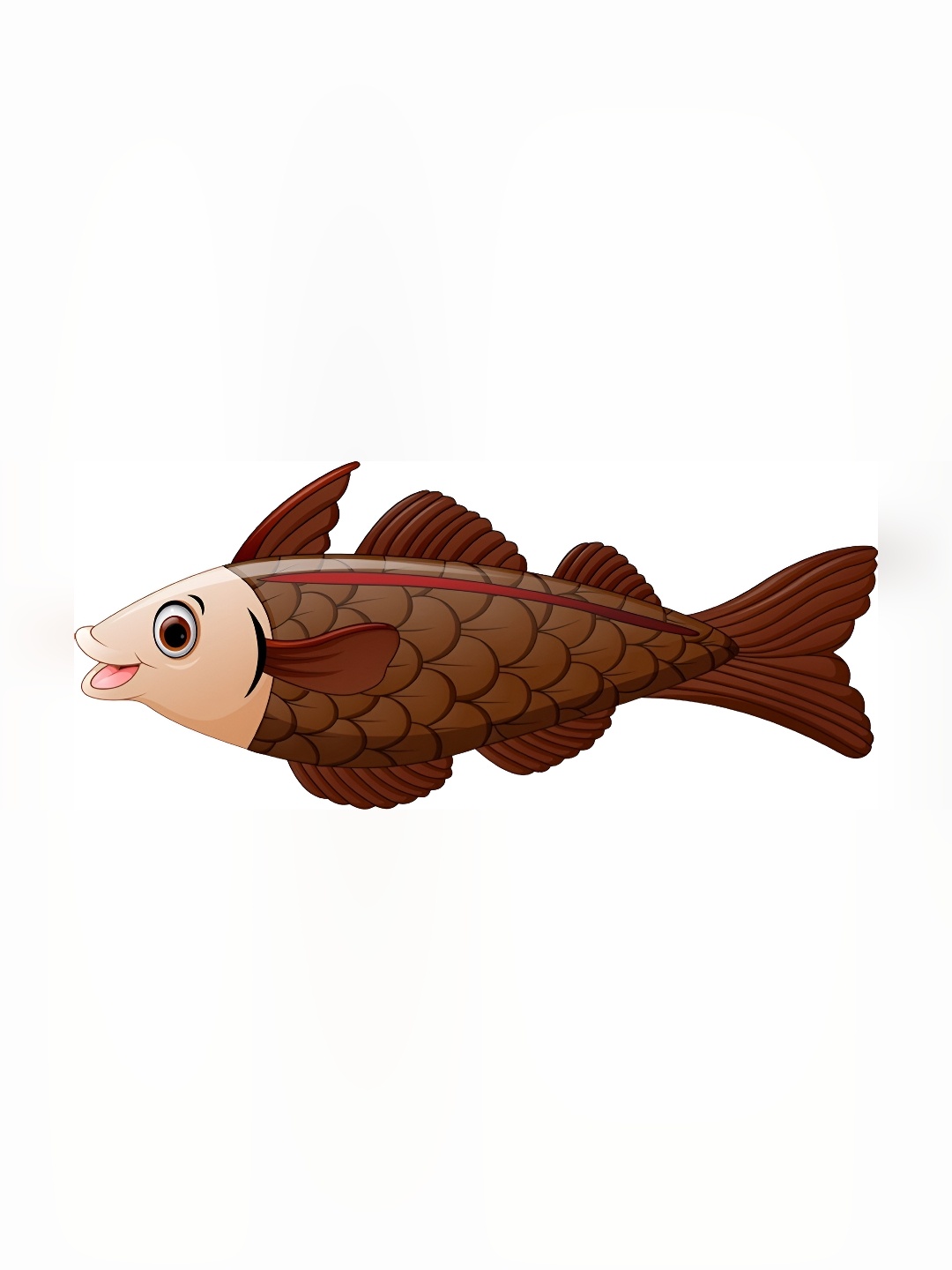 

Aquire Brown Fish Printed Self Adhesive Waterproof Wall Sticker