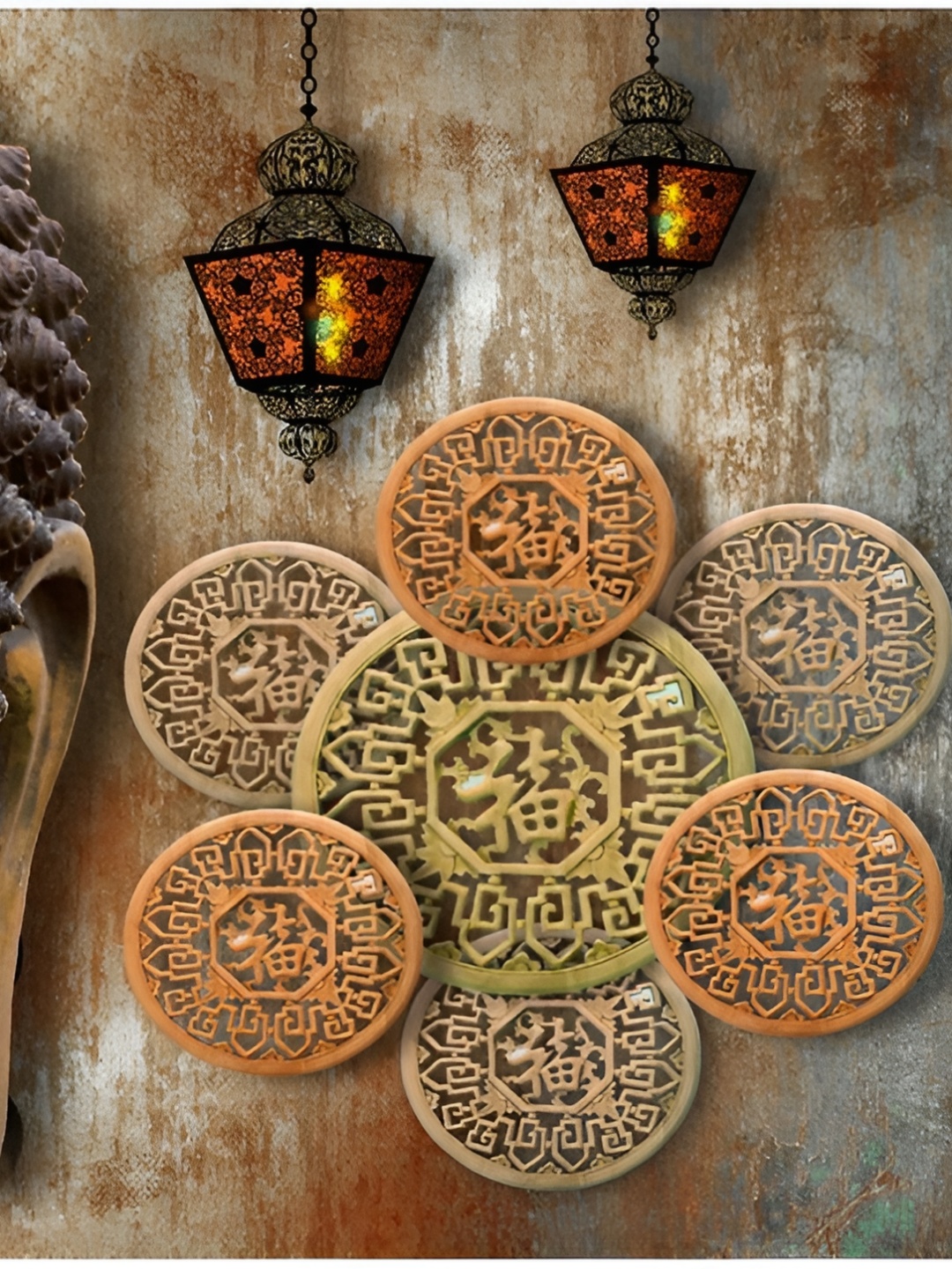

Aquire Brown Printed Long Lasting Wall Sticker