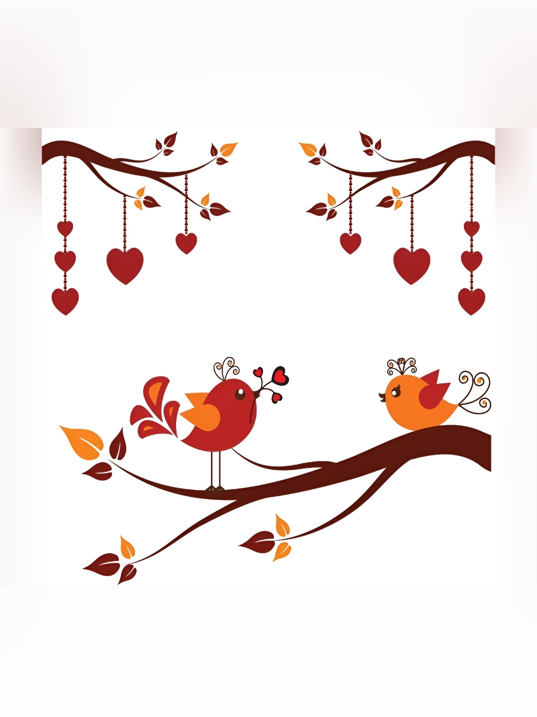 

Aquire Red & Brown Birds Printed Self-Adhesive Wall Sticker