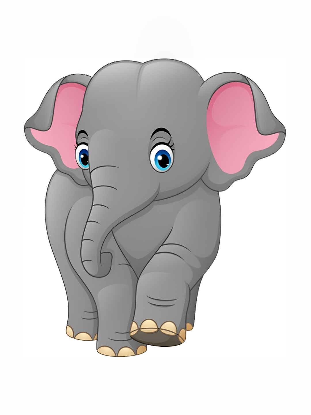 

Aquire Grey & Pink Elephant Self Adhesive Printed Wall Sticker
