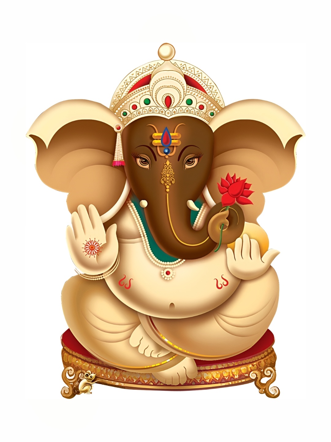 

Aquire Beige & Brown Bappa Printed Self Adhesive Wall Sticker