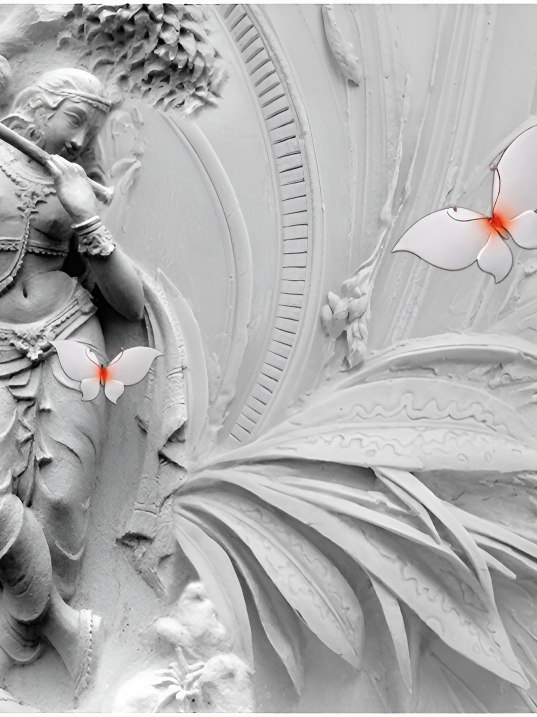 

Aquire Grey Lord Krishna Printed Waterproof HD Wall Sticker