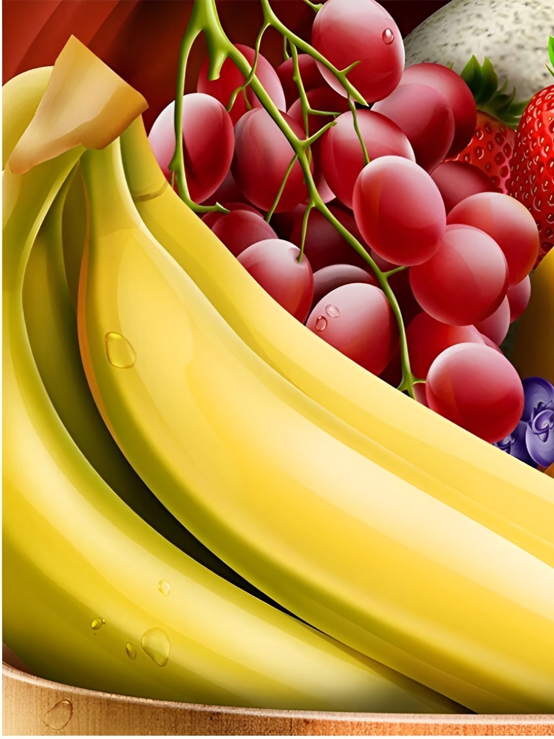 

Aquire Yellow & Red Fruits Printed Self Adhesive Waterproof HD Wall Sticker