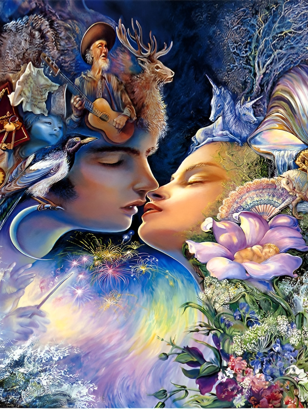 

Aquire Blue and Orange Canvas Self Adhesive Sticker