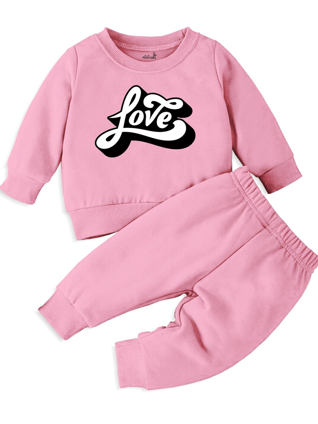 

x2o Kids Printed Sweatshirt with Joggers, Pink