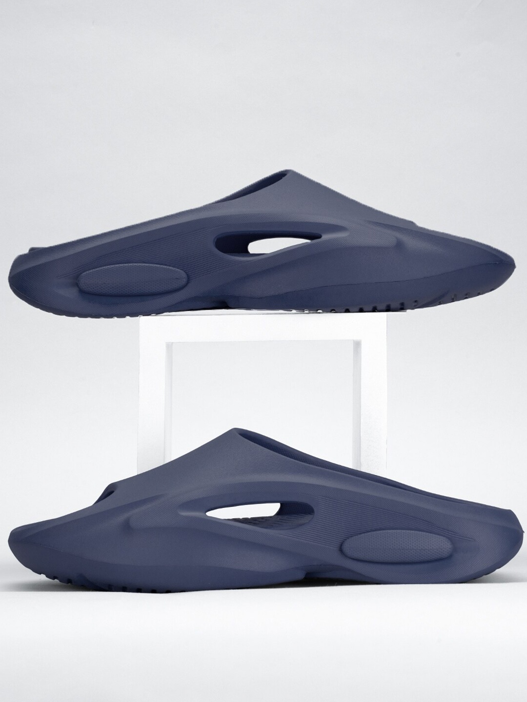 

Atom Men Self Design Clogs, Navy blue