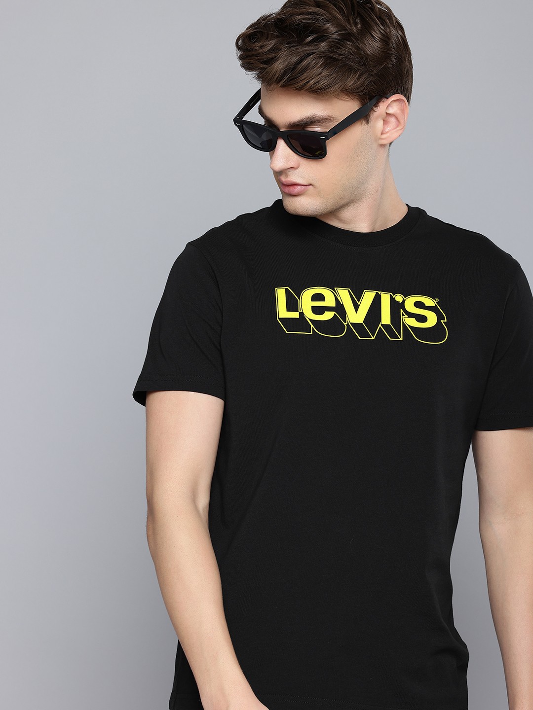 

Levis Brand Logo Printed Pure Cotton T-shirt, Black