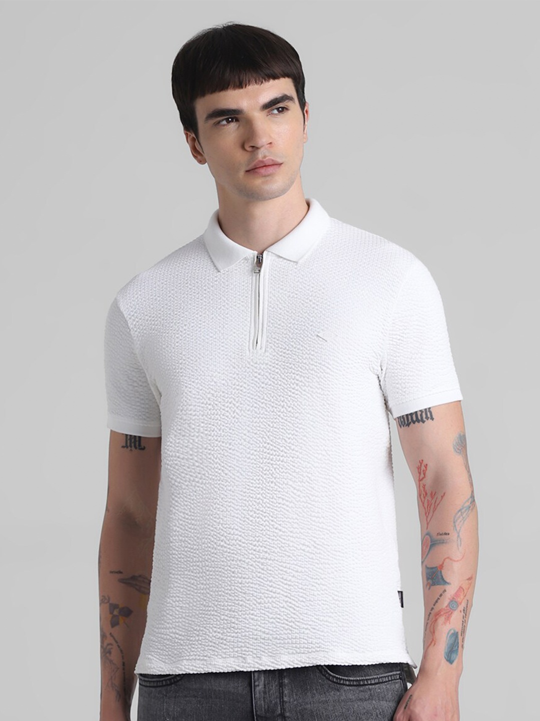 

Jack & Jones Polo Collar Slim Fit T-shirt, White