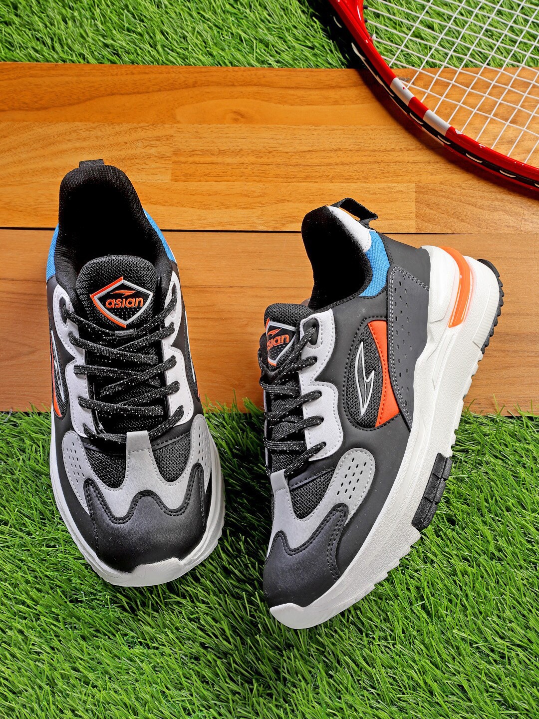 

ASIAN Men Colourblocked Memory Foam Insole Sneakers, Black