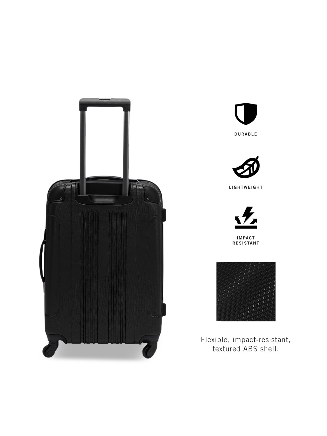 

Kenneth Cole Hard-Sided Medium Trolley Suitcase, Black