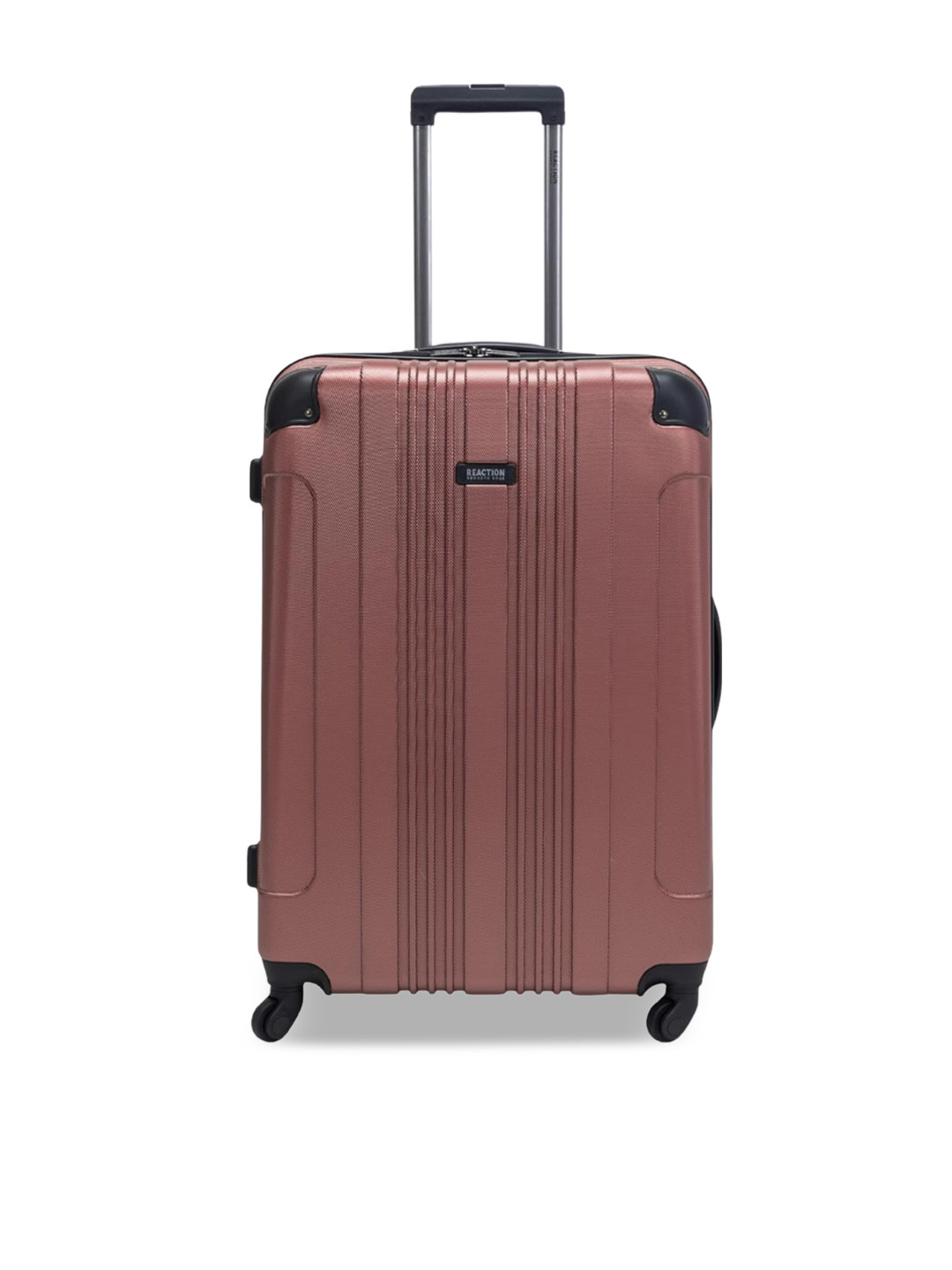 

Kenneth Cole Unisex Textured Hard Sided Large Trolley Suitcase, Rose gold