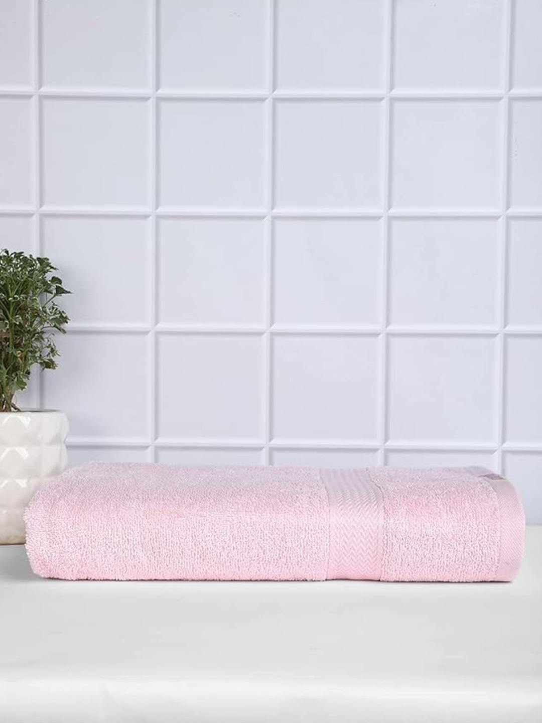 

Signature Pink Cotton Bath Towels