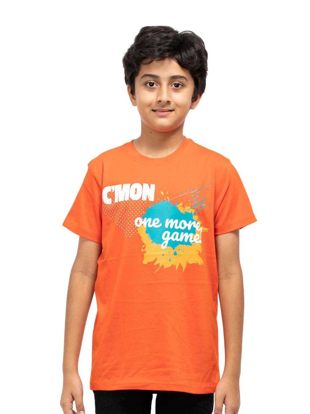 

BAESD Boys Graphic Printed Round Neck Cotton T-shirt, Red