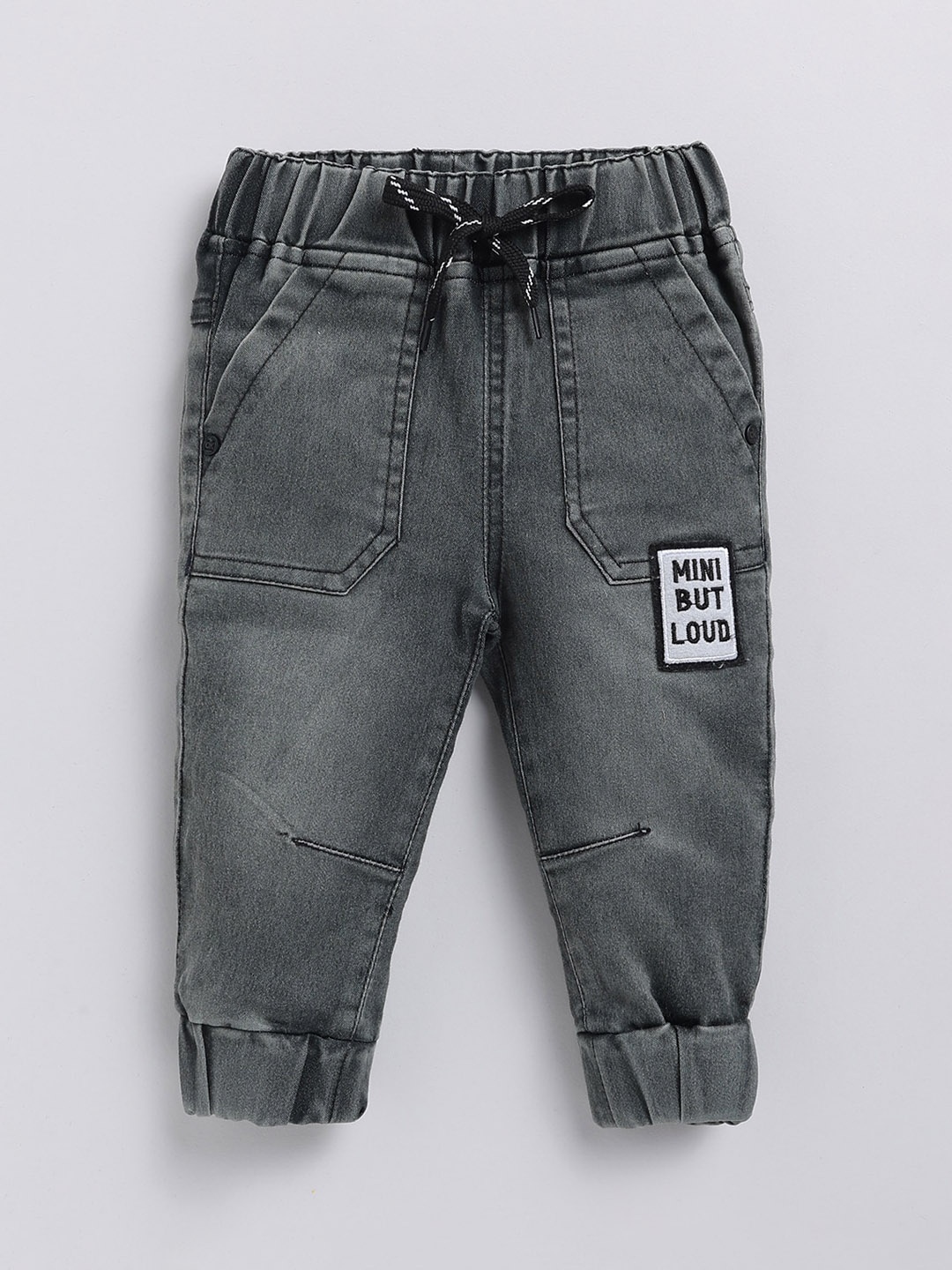 

DENIKID Kids Clean Look Mid-Rise Light Fade Cotton Jeans, Grey