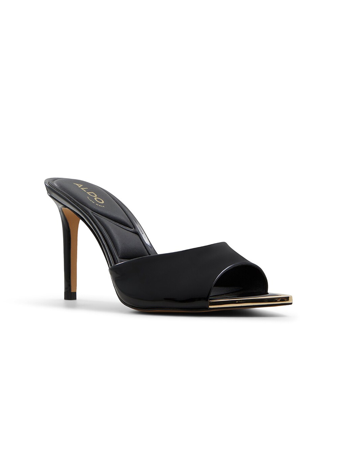 

ALDO Anniebrilden Open Toe Slim Heels, Black