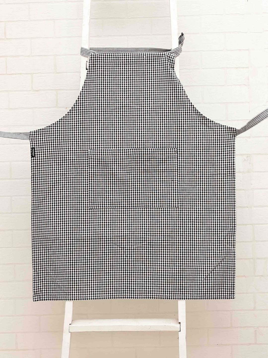 

Ariana Black Printed Cotton Apron