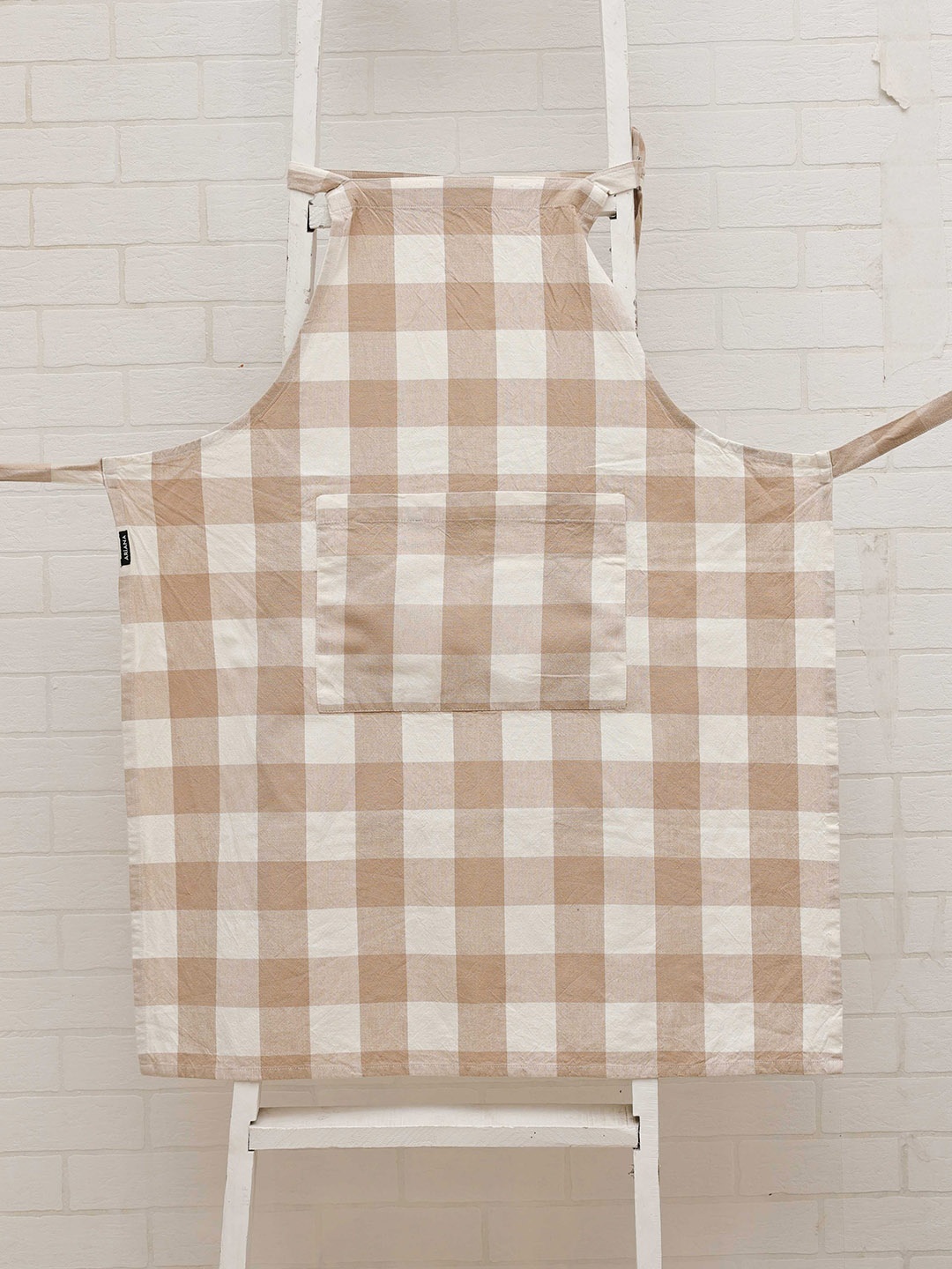 

Ariana Beige Printed Cotton Apron