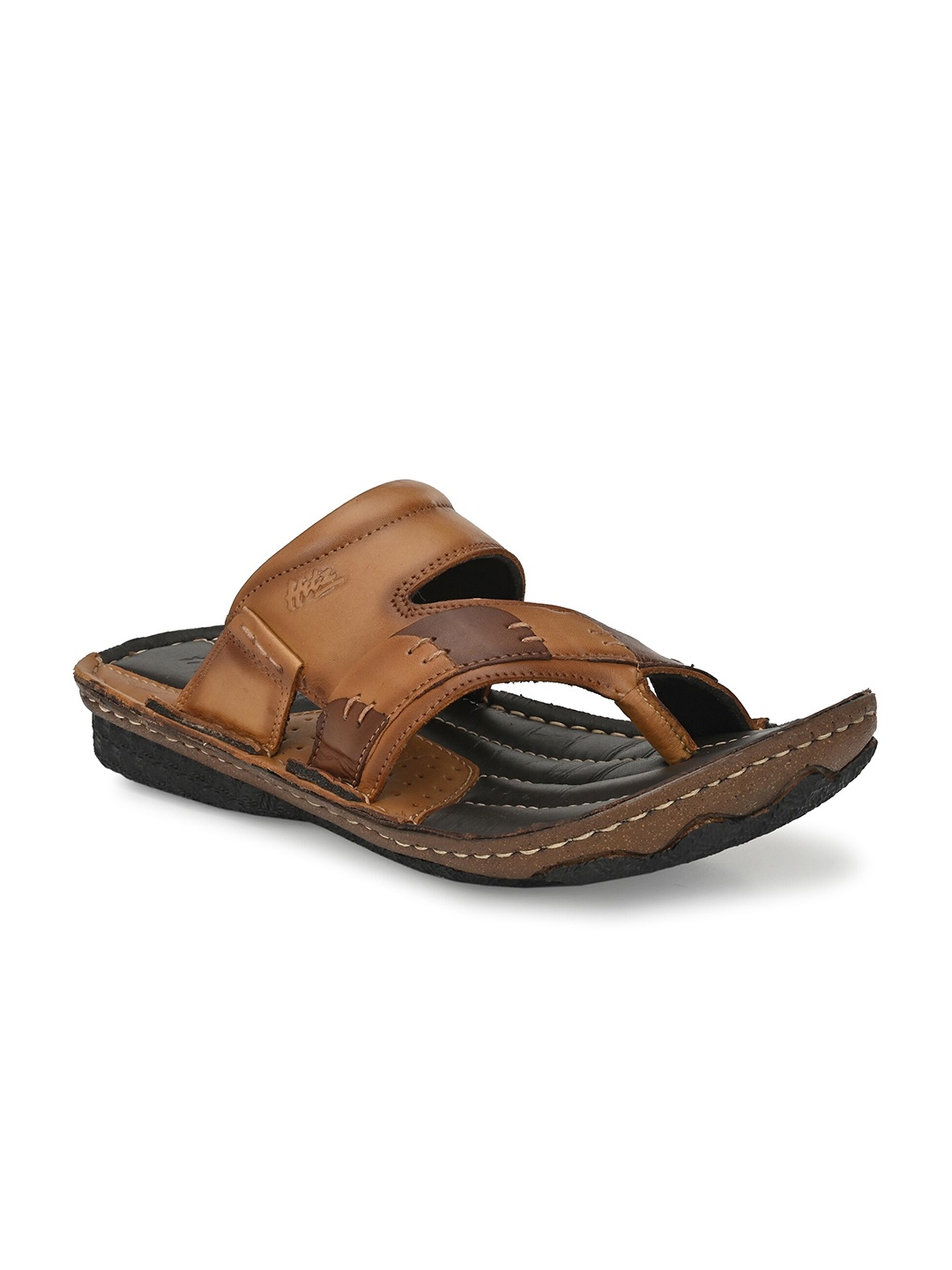 

Hitz Men Leather Comfort Sandals, Tan