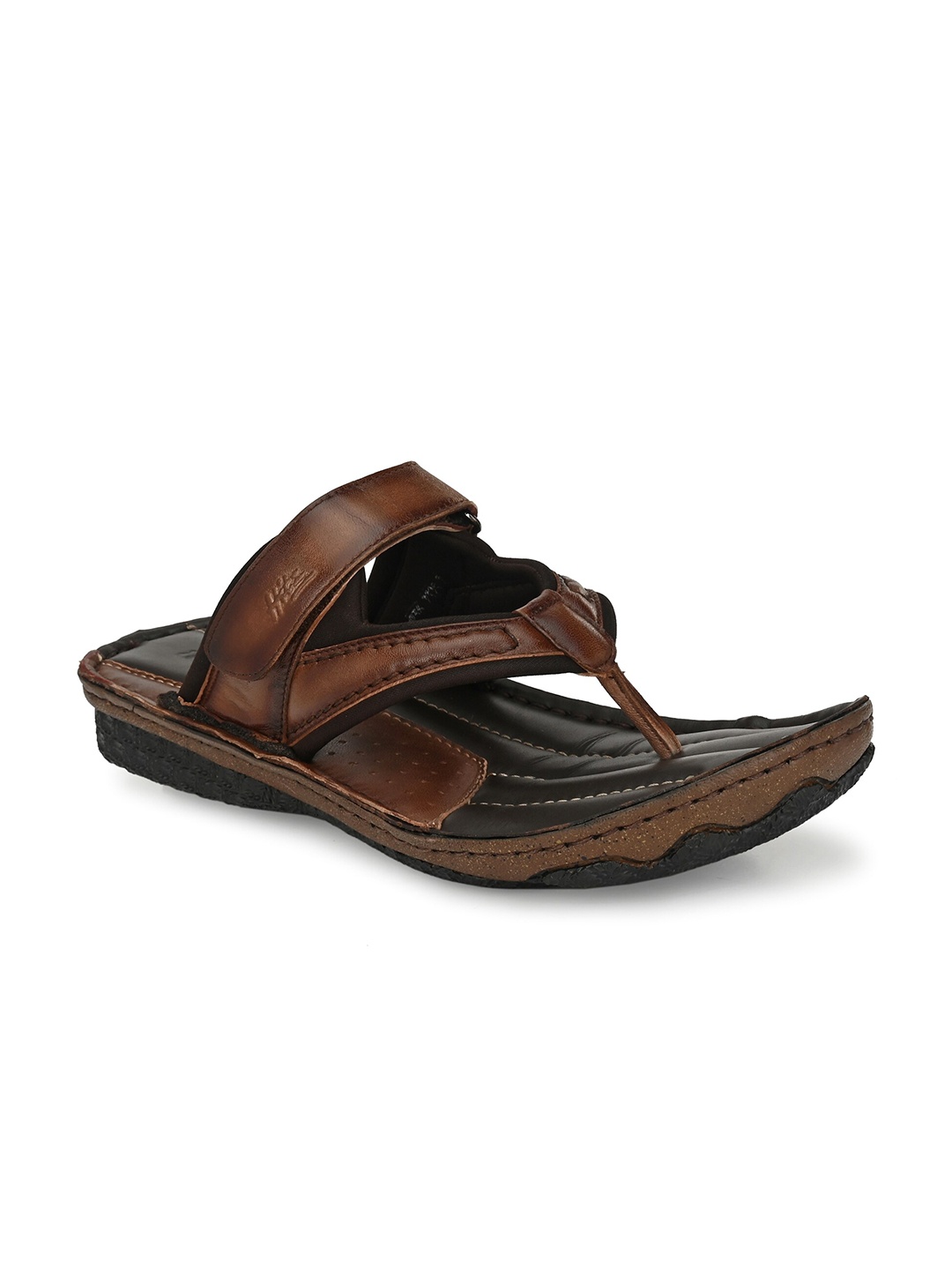

Hitz Men Leather Comfort Sandals, Brown