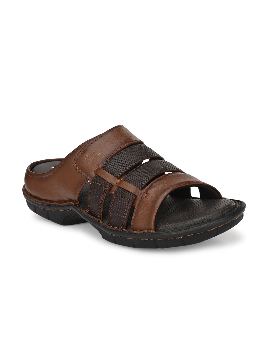 

Hitz Men Leather Comfort Sandals, Tan