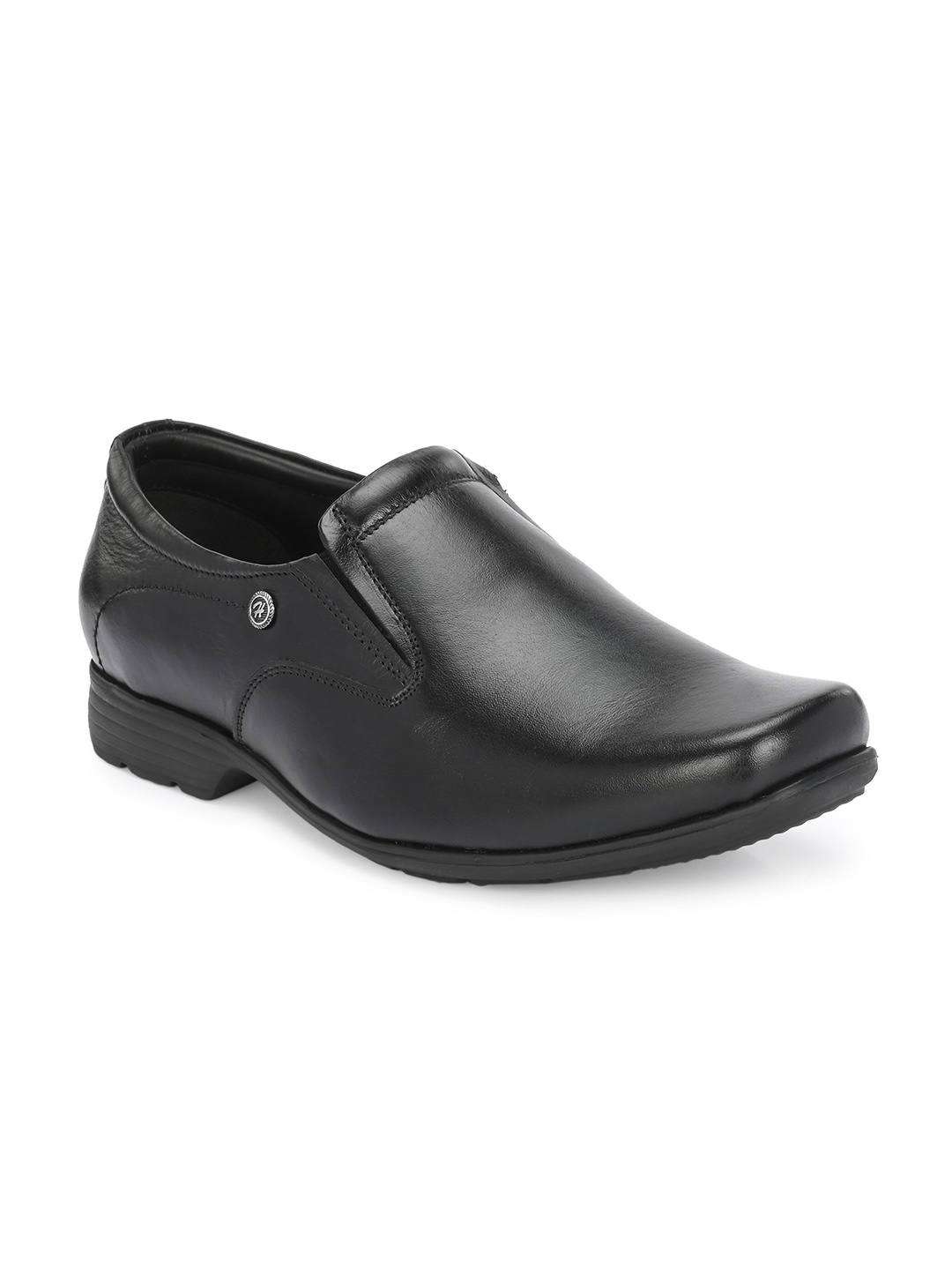 

Hitz Men Leather Formal Slip-On Shoe, Black