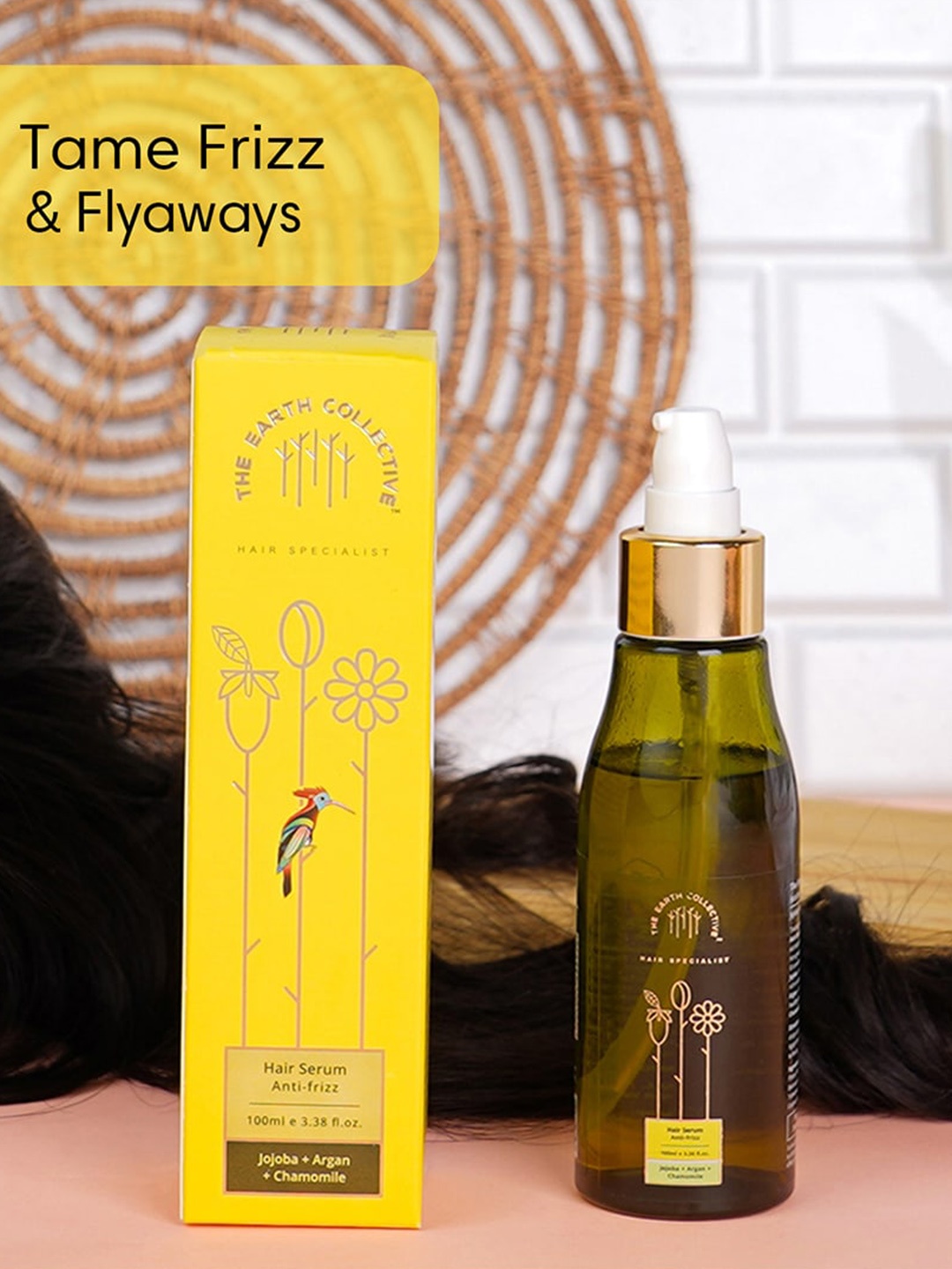 

The Earth Collective Hair Specialist Hair Serum For Anti Frizz - 100ml, Green