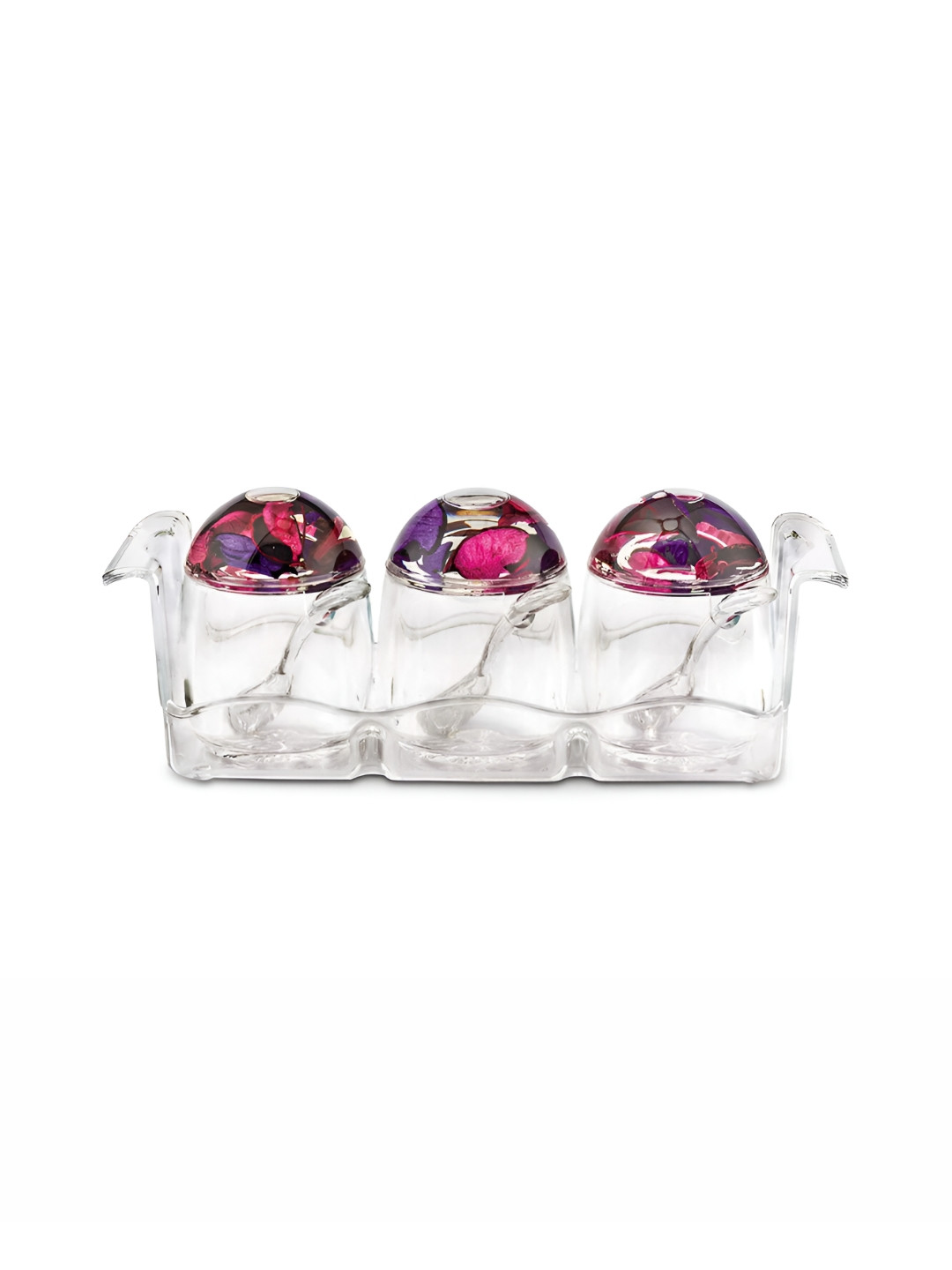 

Freelance Purple 3 Pieces Acrylic Dishwasher Safe Canister