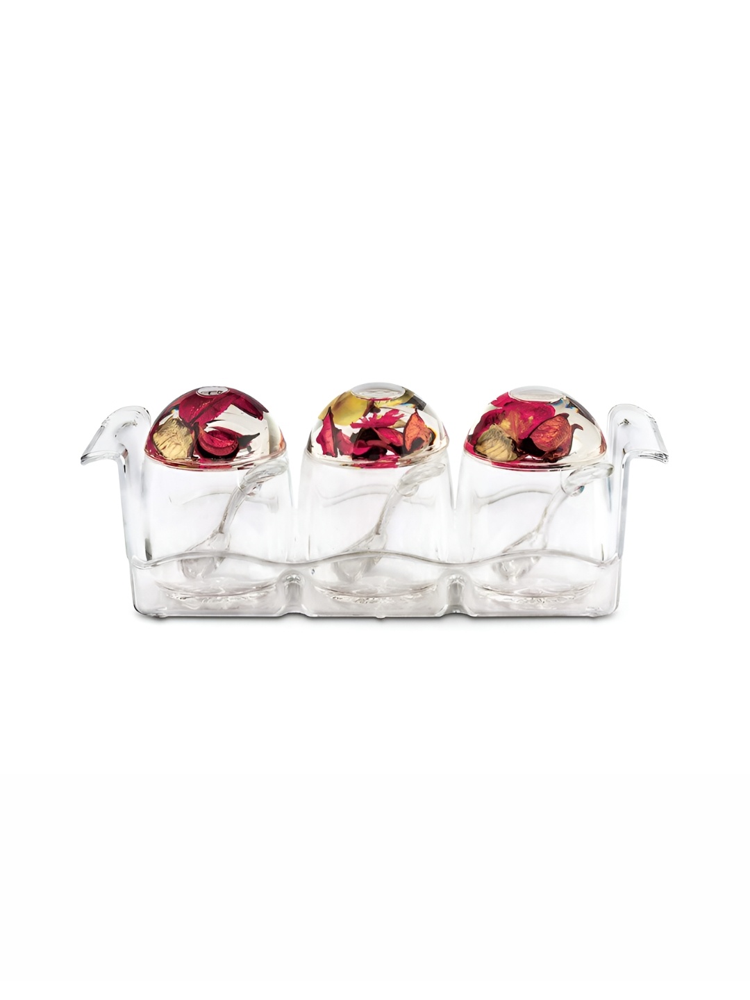 

Freelance Red Transparent 7 Pieces Acrylic Jam Jar Set