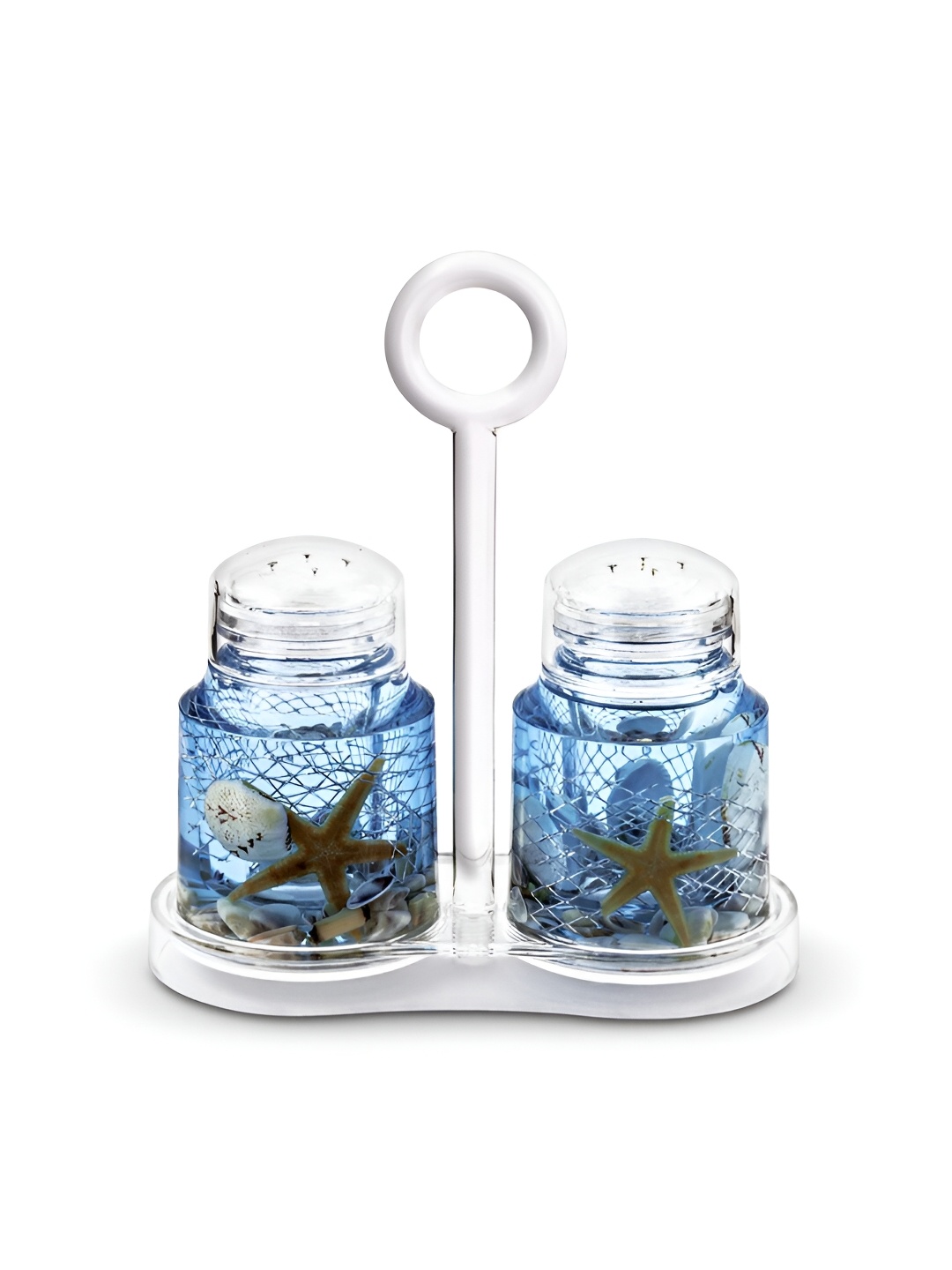 

Freelance Blue 2 Pieces Salt and Pepper Holder with Case Dish