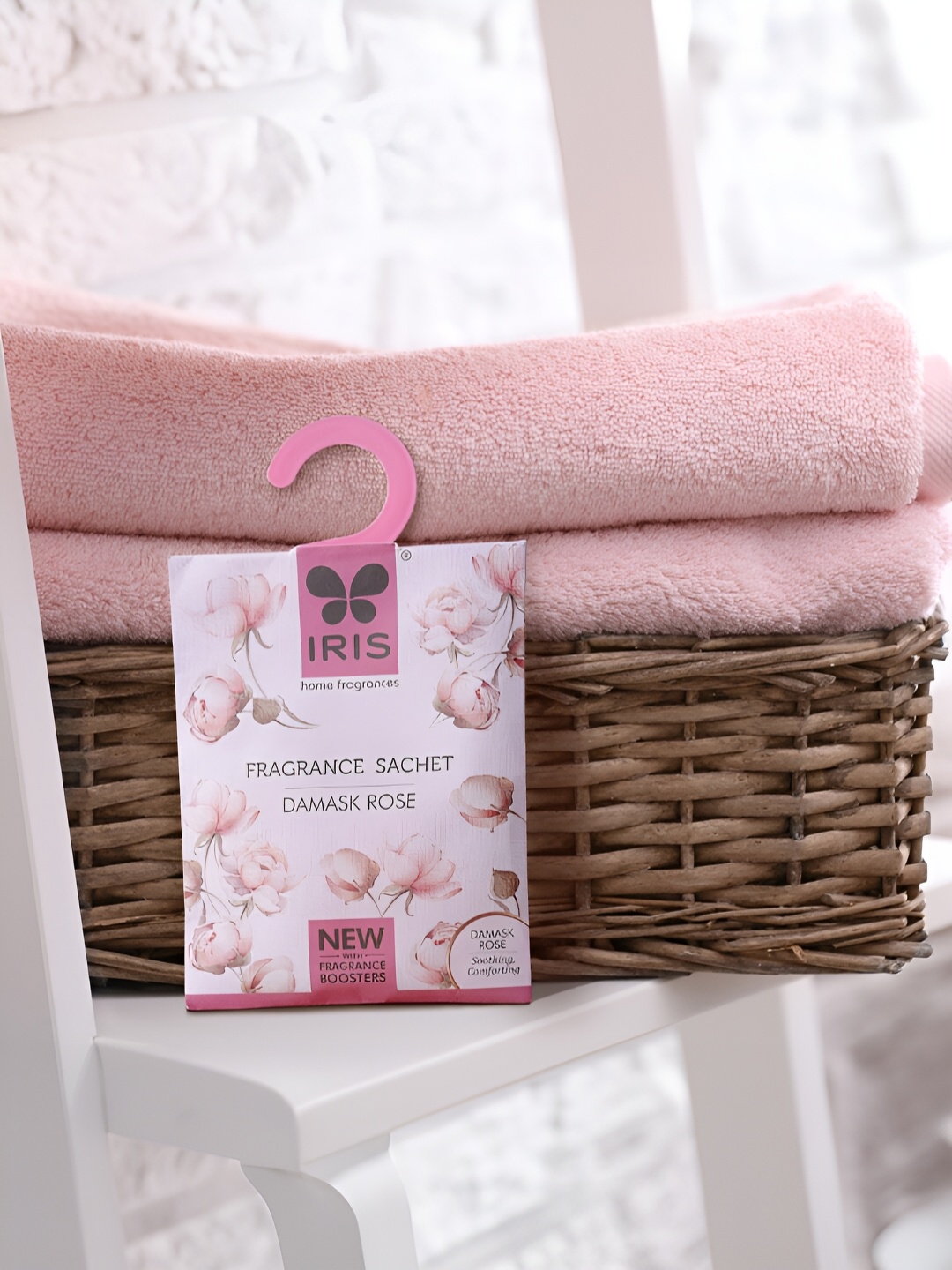 

Iris fragrance sachet 5 Pieces Damask Rose Home Fragrance 10 g, Pink