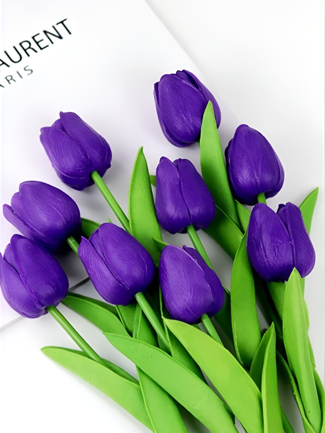 

Satyam Kraft Purple 5 Pieces Tulip Artificial Flower