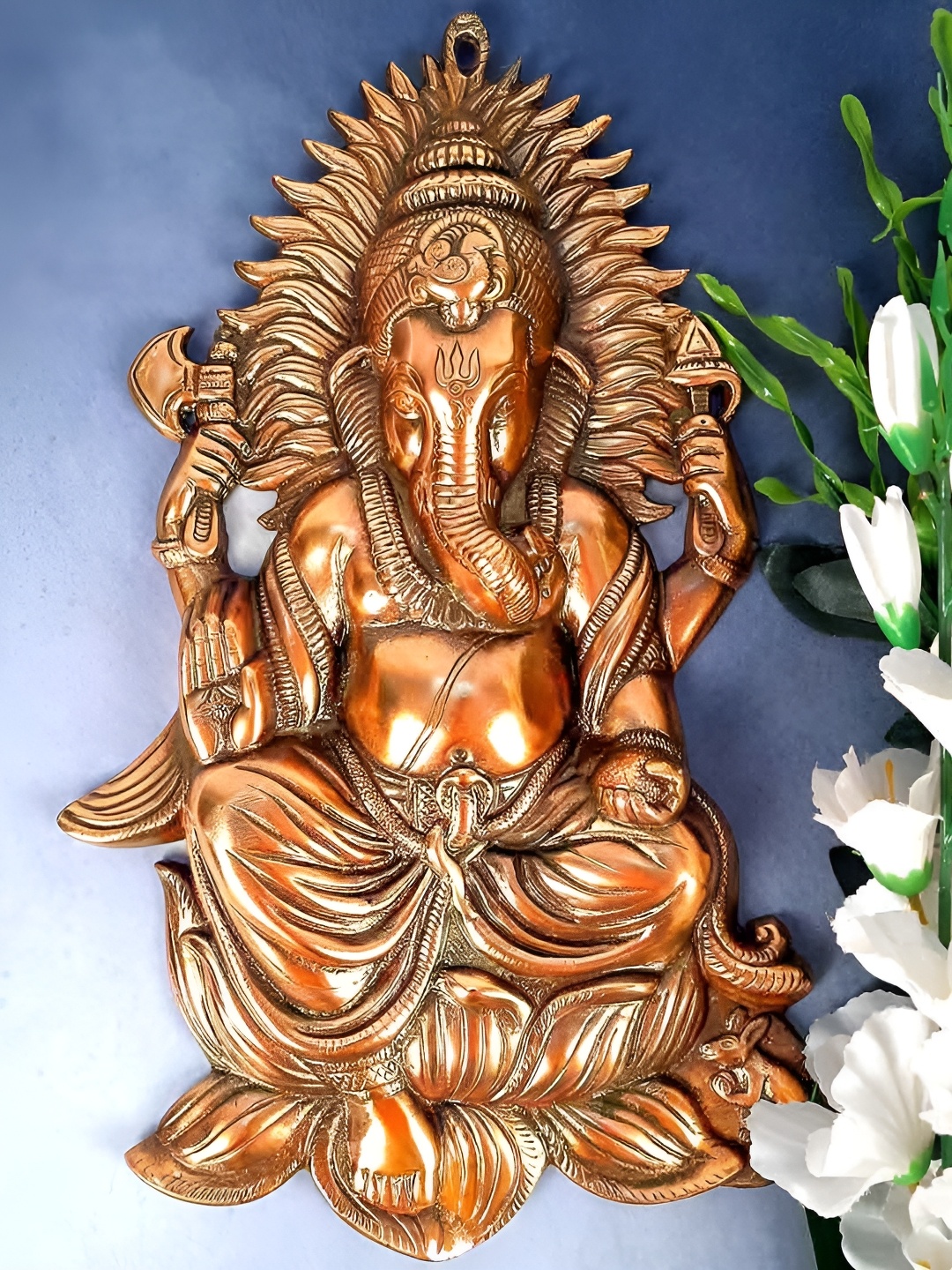 

apka mart Copper Coloured Ganesh Ji Wall Hanging