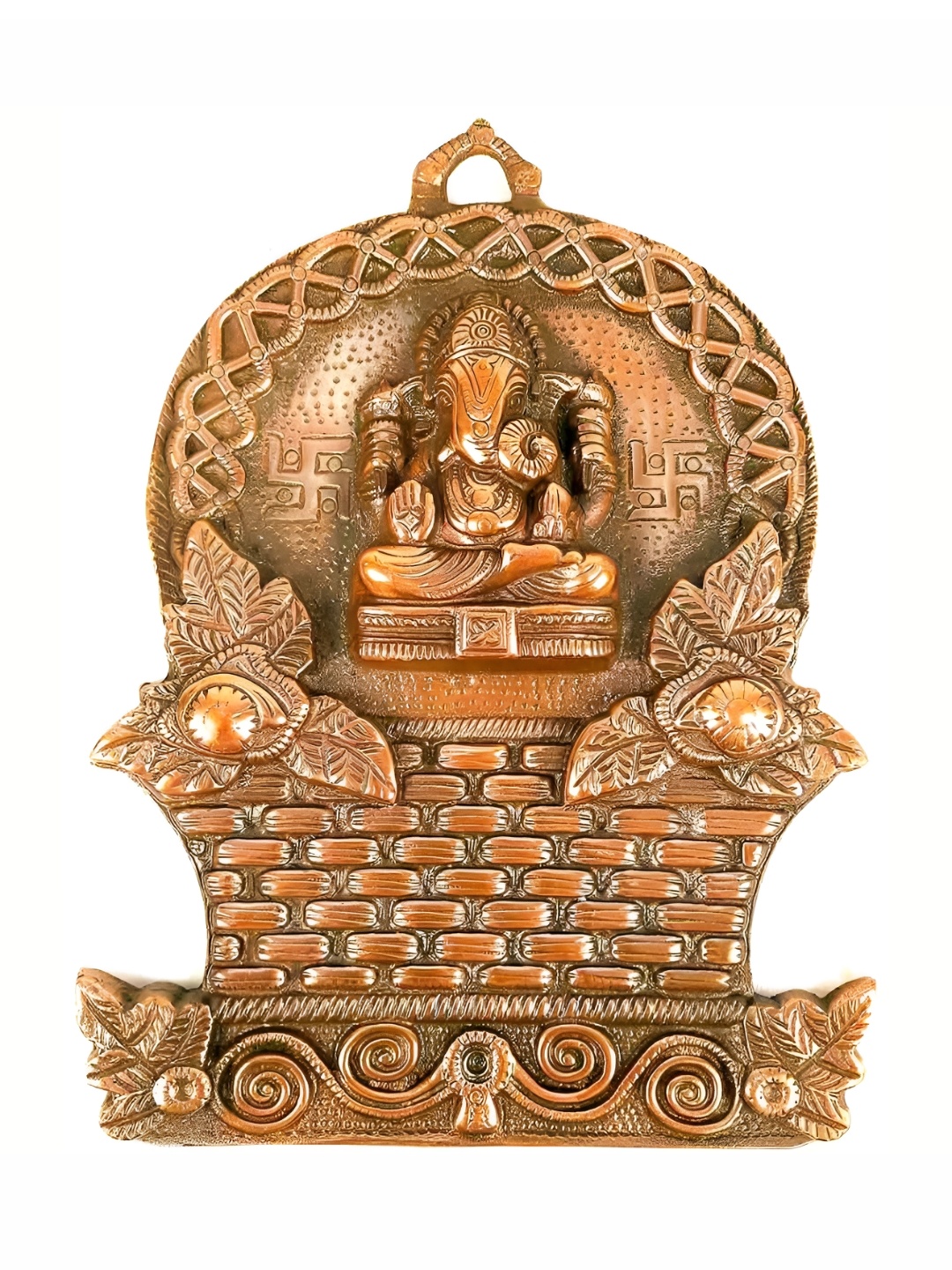 

apka mart Copper Coloured Ganesh Ji Wall Hanging