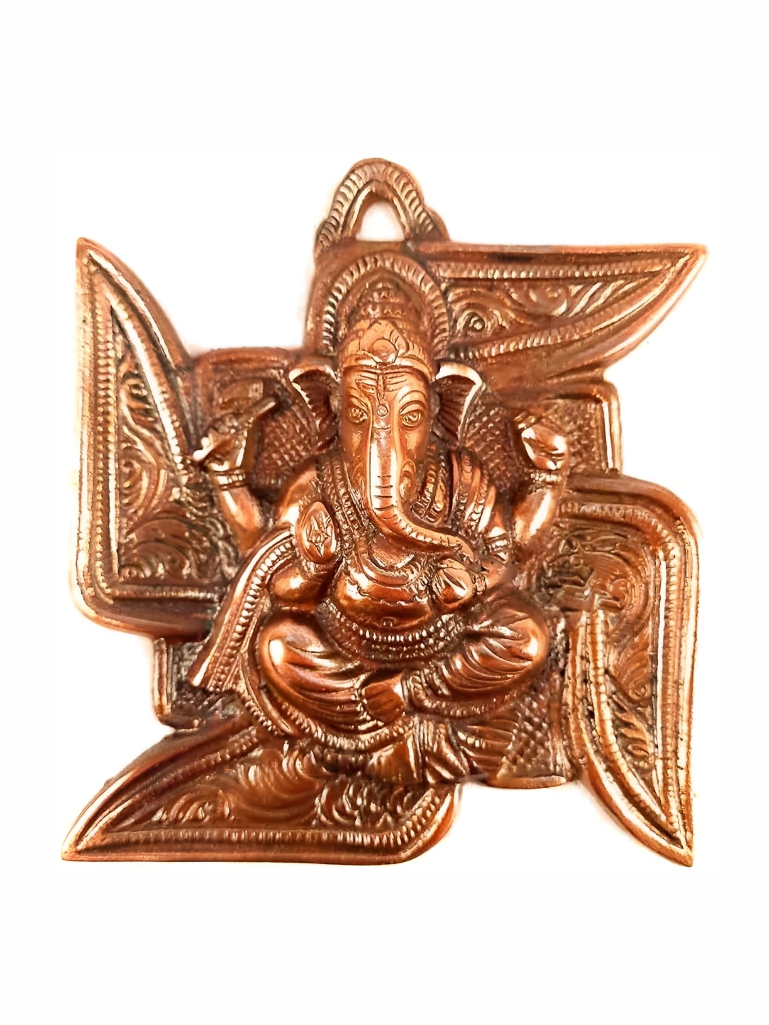 

apka mart Copper Coloured Lord Ganesh Wall Hanging