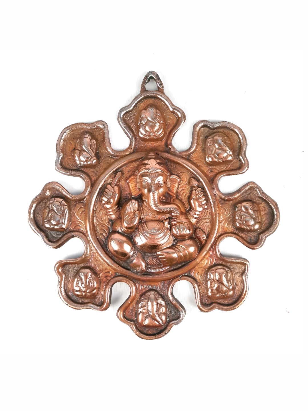 

apka mart Copper Coloured Lord Ganesh Wall Hanging