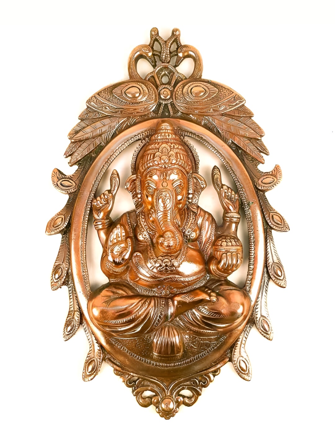 

apka mart Copper Coloured Lord Ganesh Wall Hanging