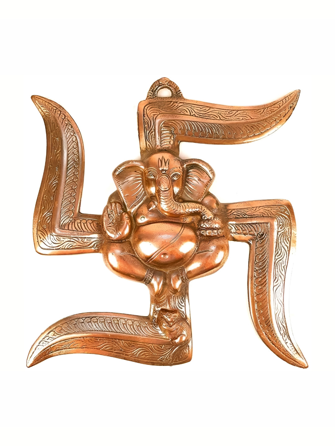 

apka mart Copper Coloured Lord Ganesh Wall Hanging