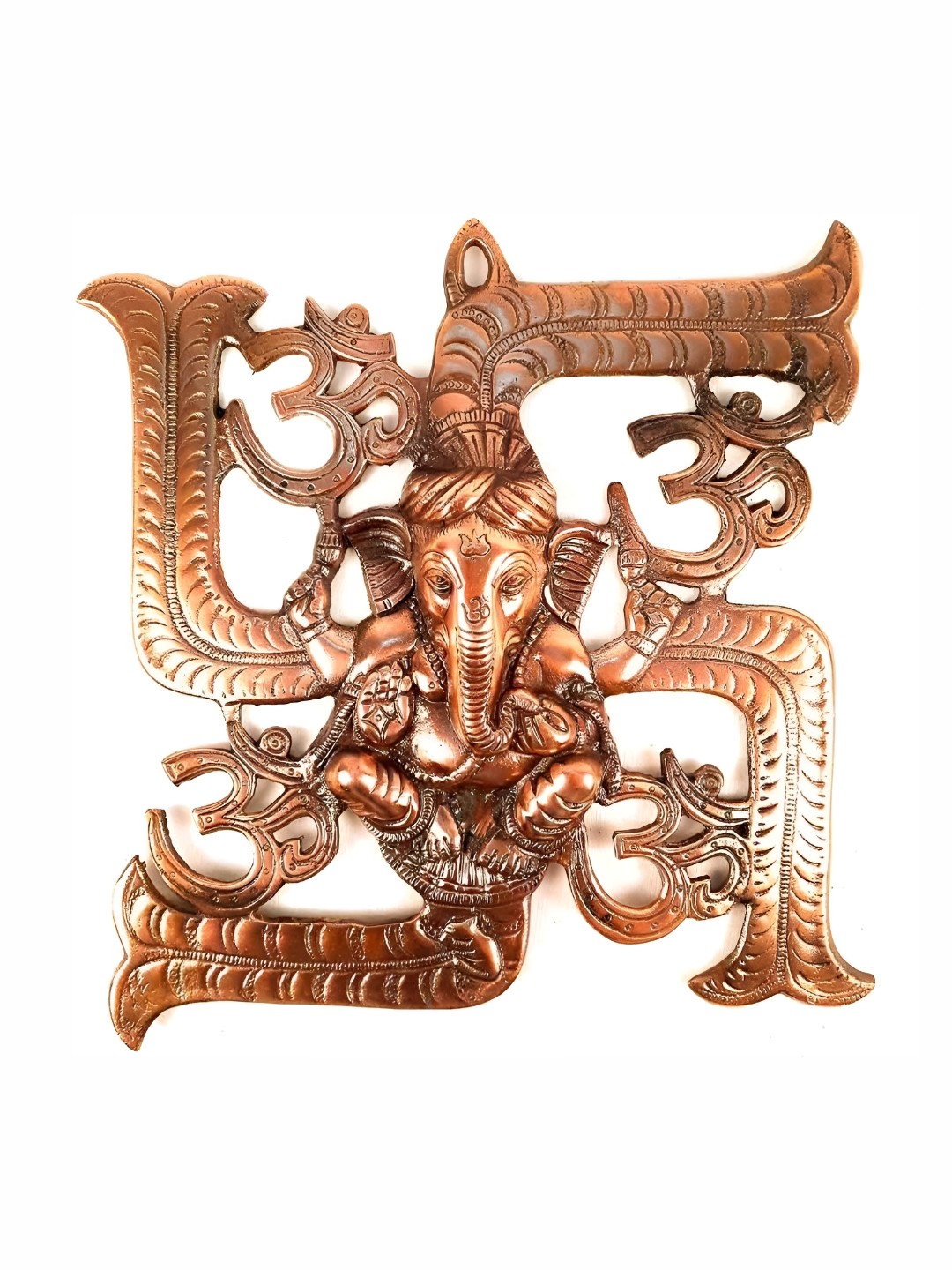 

apka mart Copper Coloured Lord Ganesh Wall Hanging