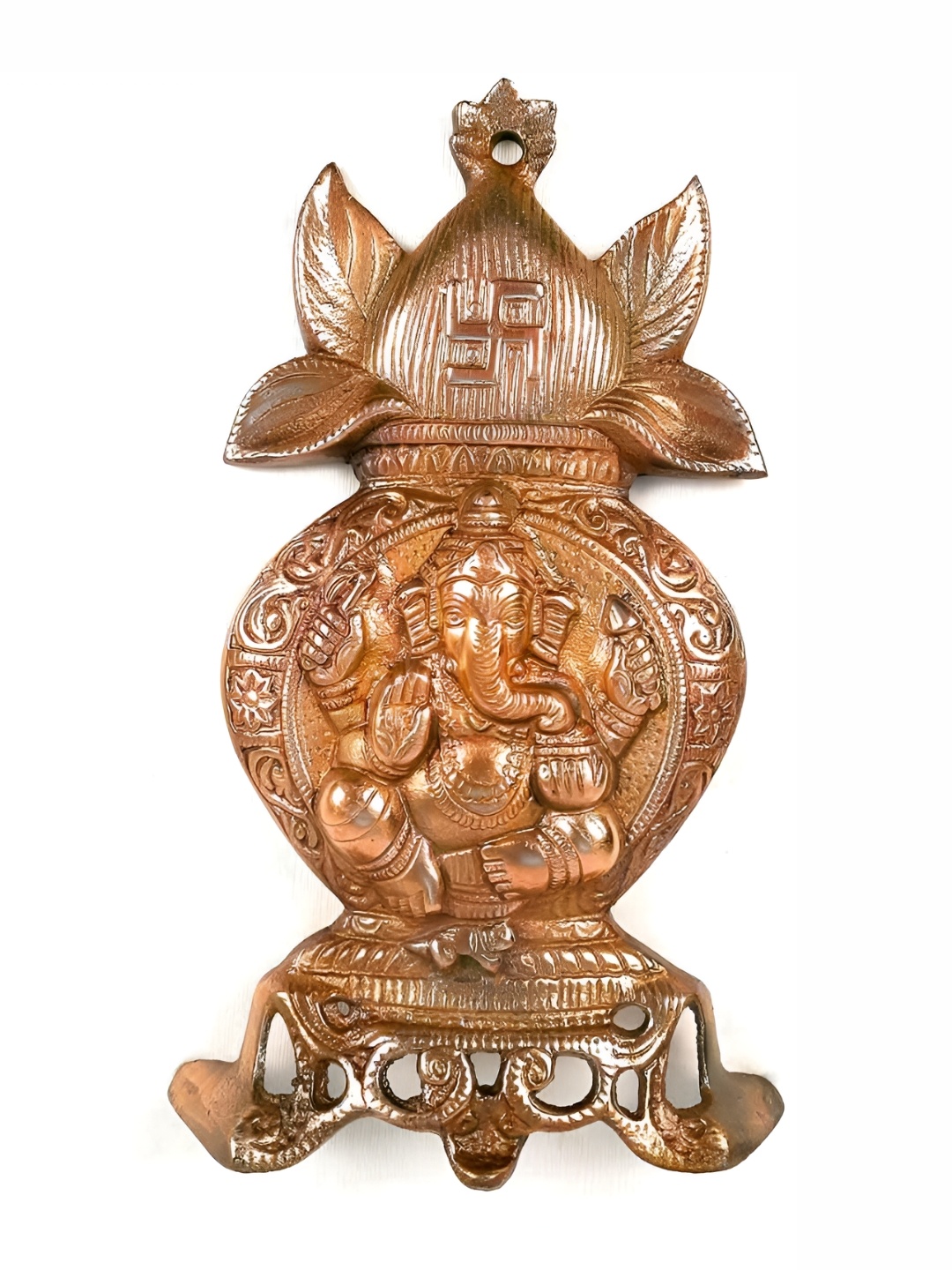 

apka mart Copper Coloured Lord Ganesh Wall Hanging
