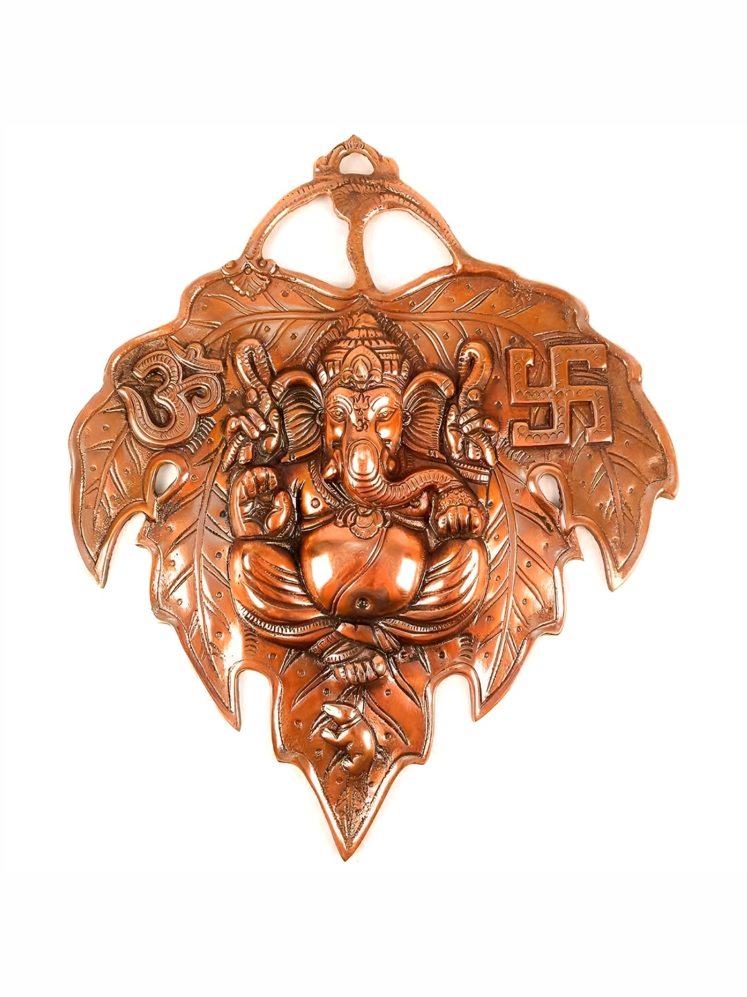 

apka mart Copper Coloured Lord Ganesh Wall Hanging