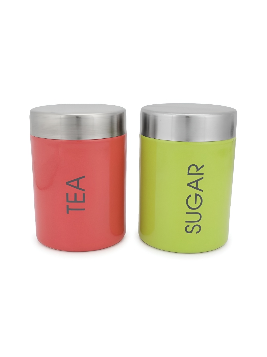 

ATROCK Red & Green 2 Pieces Stainless Steel Food Containers 800 ml Each