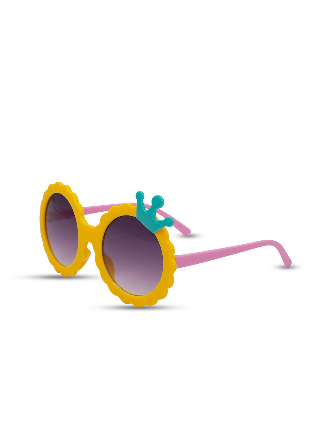 

SYGA Unisex Kids Round Sunglasses with UV Protected Lens, Grey