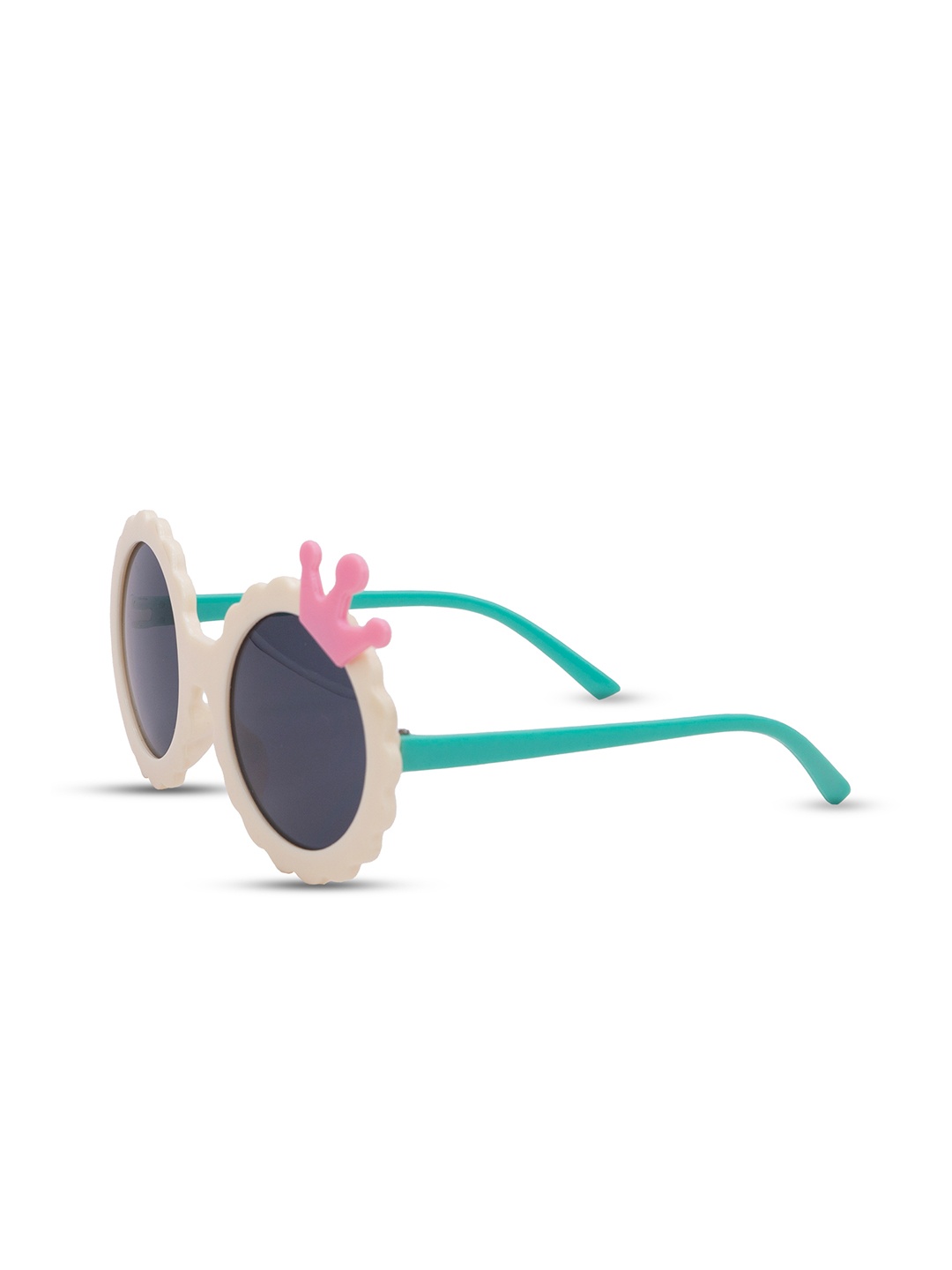 

SYGA Unisex Kids Round Sunglasses with UV Protected Lens, Grey