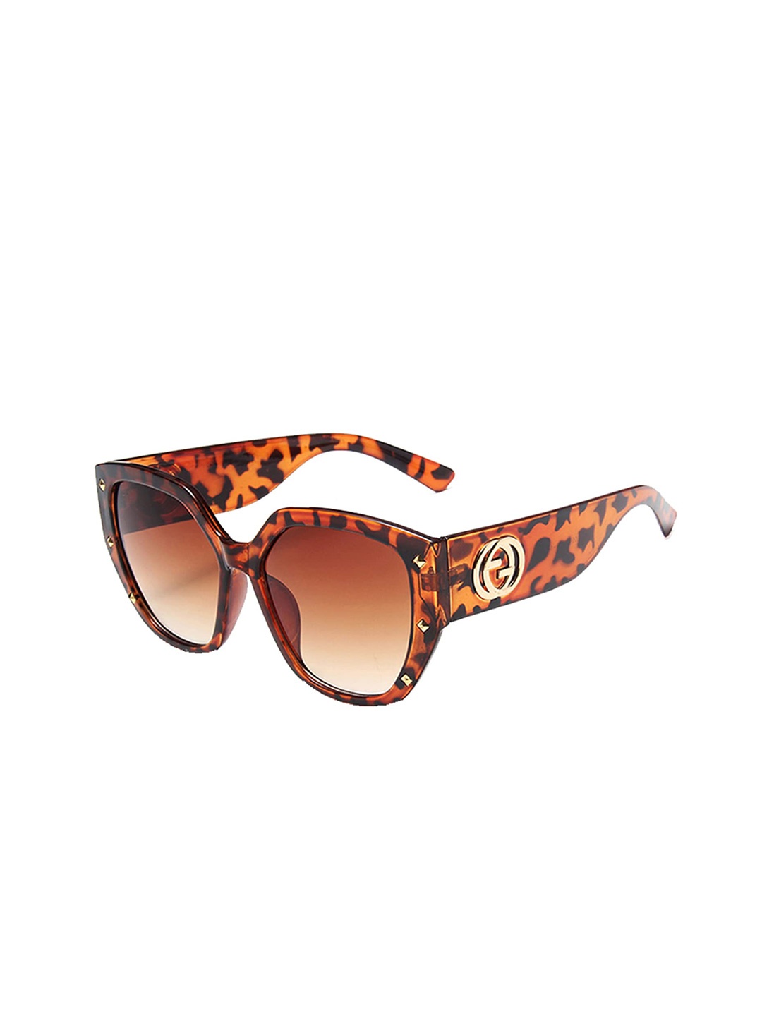 

SYGA Unisex Square Sunglasses With UV Protected Lens, Brown