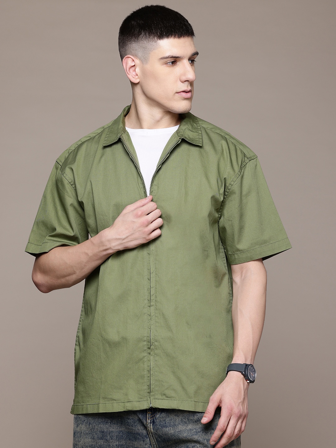 

Roadster The Lifestyle Co. Spread Casual Shirt, Green