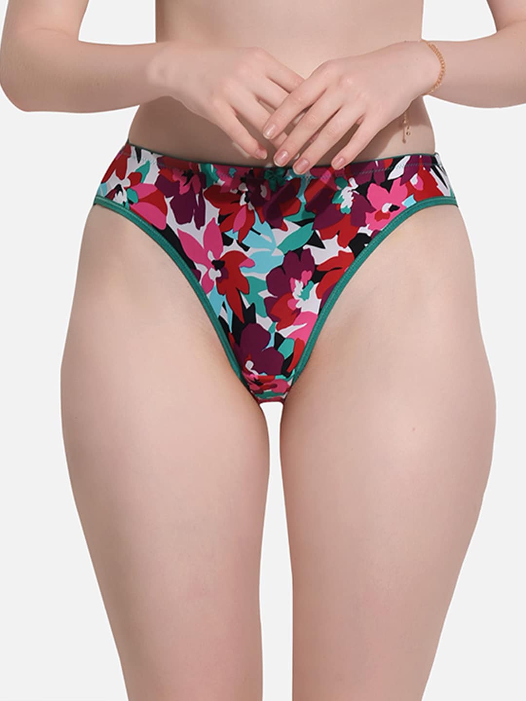 

FIMS Floral Printed Hipster Briefs, Pink