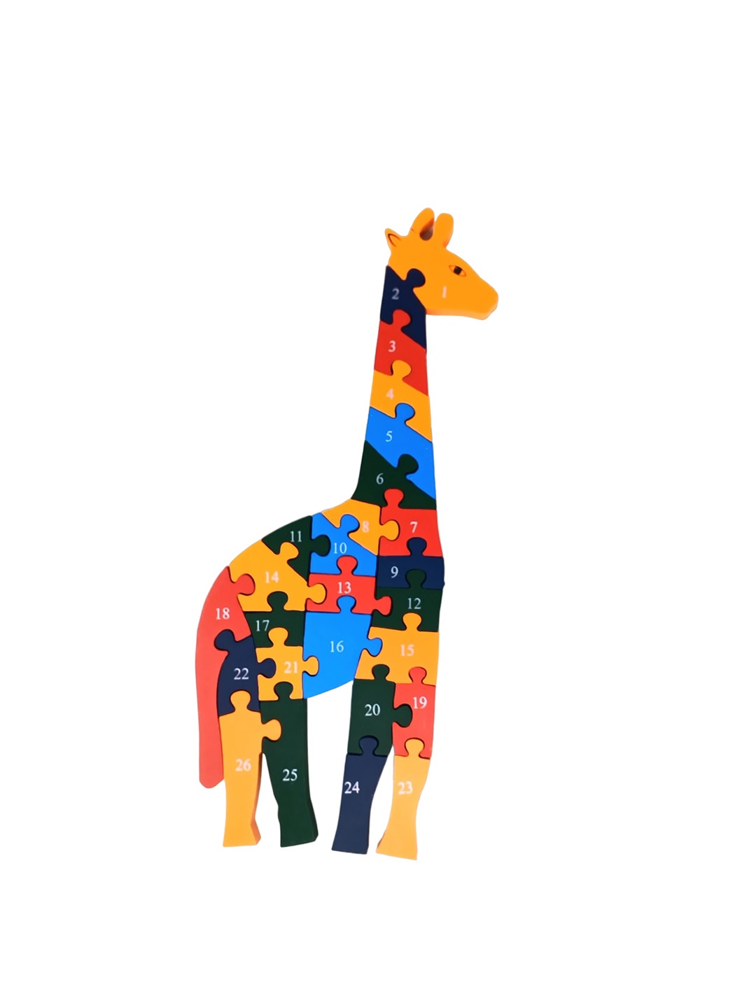 

A&A Kreative Box Wooden Giraffe Puzzle, Orange