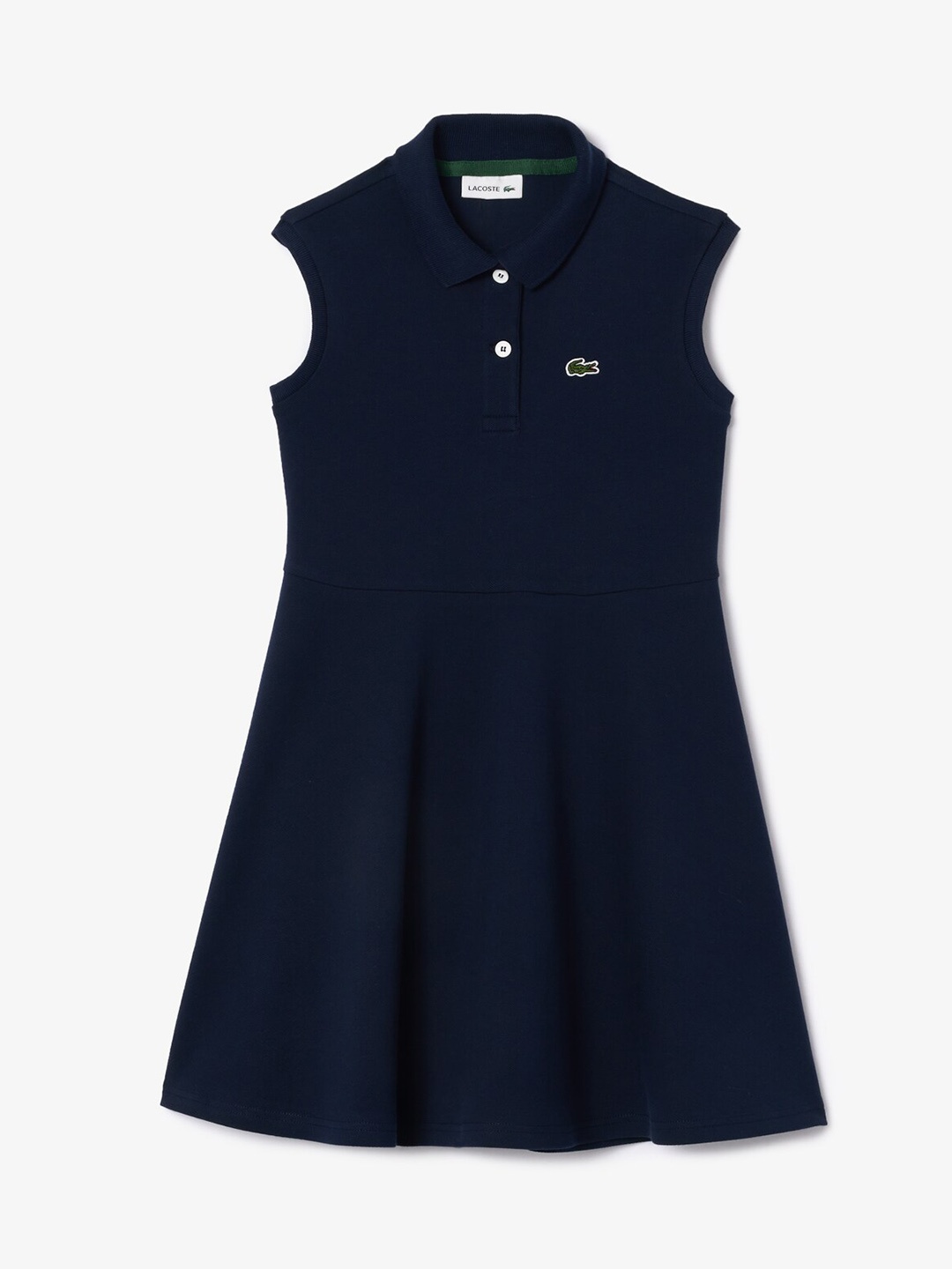 

Lacoste Girls Cotton Fit & Flare Dress, Blue