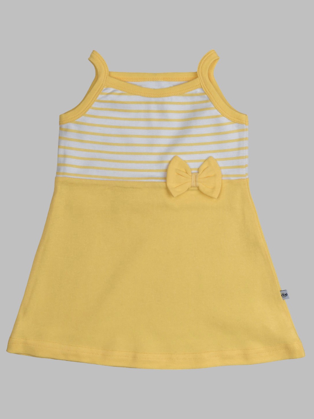 

BAESD Striped A-Line Dress, Yellow