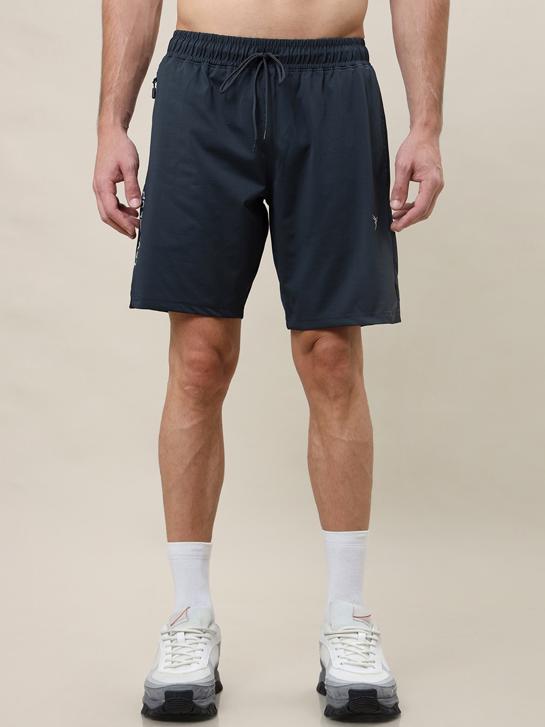 

Technosport Men Antimicrobial Technology Mid-Rise Sports Shorts, Charcoal